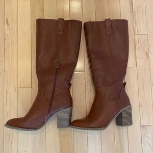 Universal Thread faux leather tall boots
